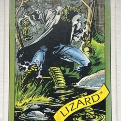 Lizard Supervillians Trading Card 1992