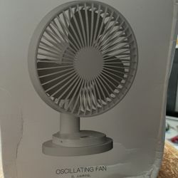Portable Oscillating Table Fan with Adjustable speed, 9.2 inch height