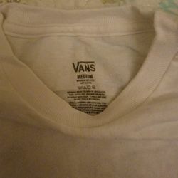Like New White Vans T-shirt Size Medium 