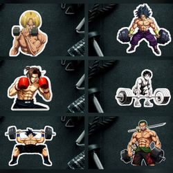 Anime gym stickers