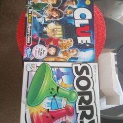 Sorry & Clue Board Games