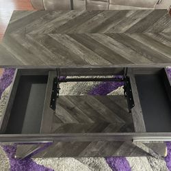 Coffee  Table With Storage And A Side Table Set 