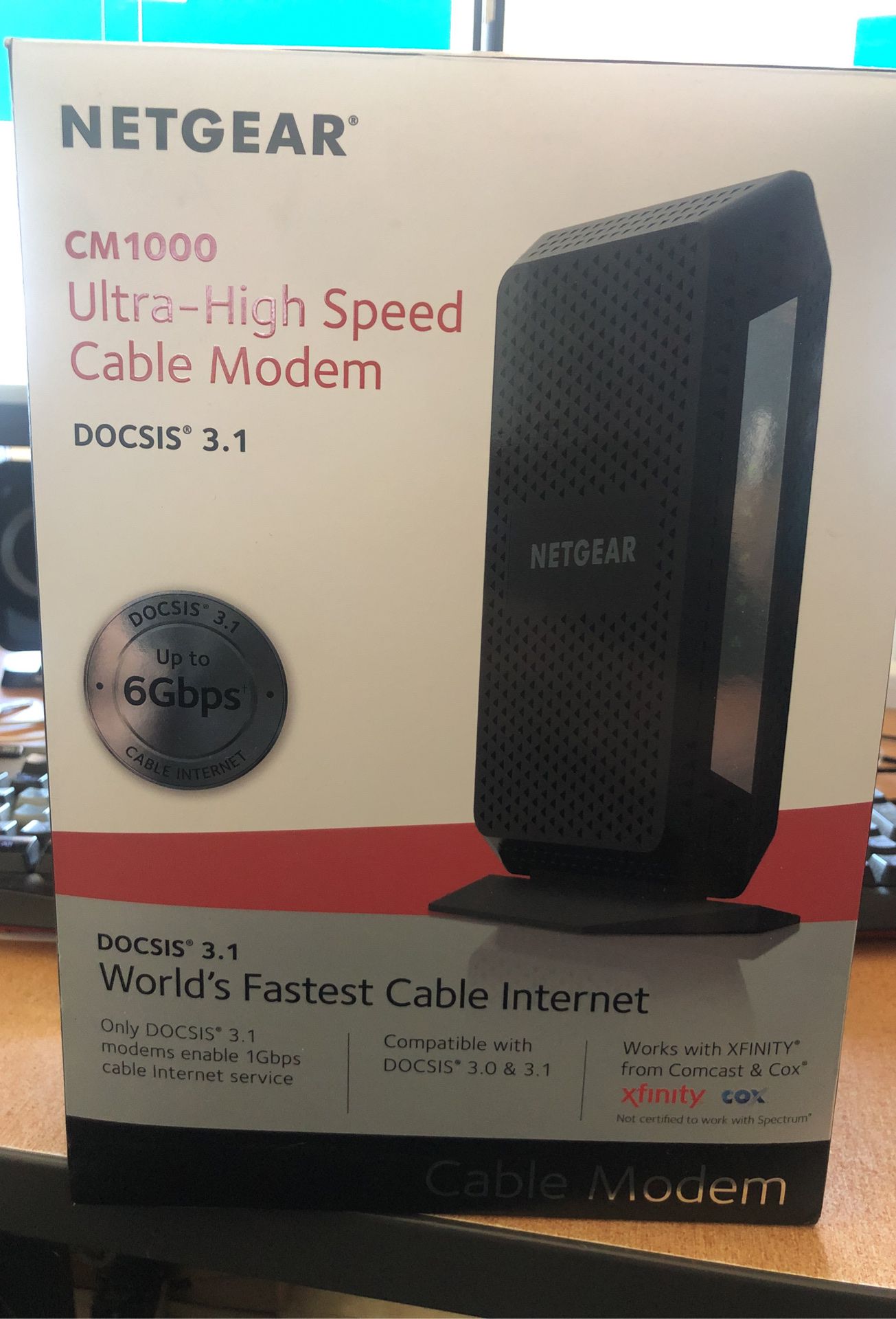 Netgear CM1000 Docsis 3.1 cable modem