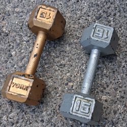 2-15 LB Dumbbells Rainbow/95 Pickup Between 2:00-10:40 Pm Cash Only Serious Buyer's Message Only Please 