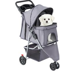 3 Wheels Pet Stroller for Small Dogs