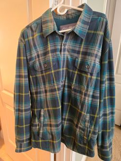 Eddie Bauer Plaid Flannel Button-Up Shirt