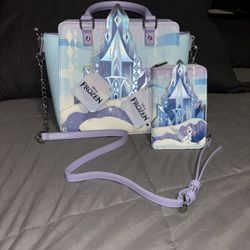Frozen Loungefly Purse And Wallet Set