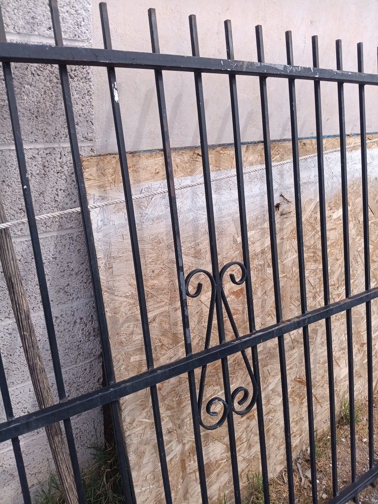 Metal Fence 69 1\2 Wide And 62 1/2 Heigt