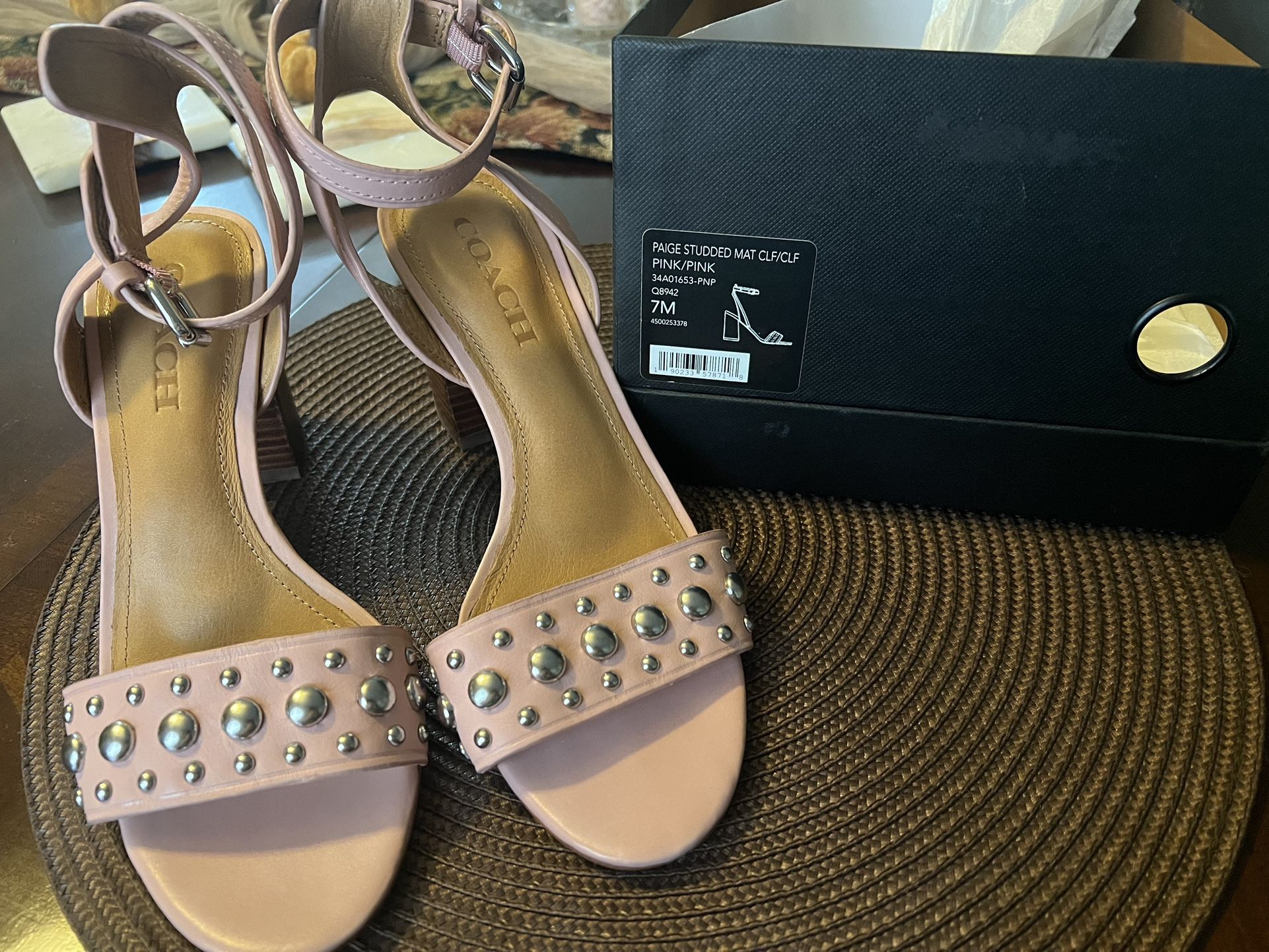 COACH Q8942 Woman's Paige Studded Heel