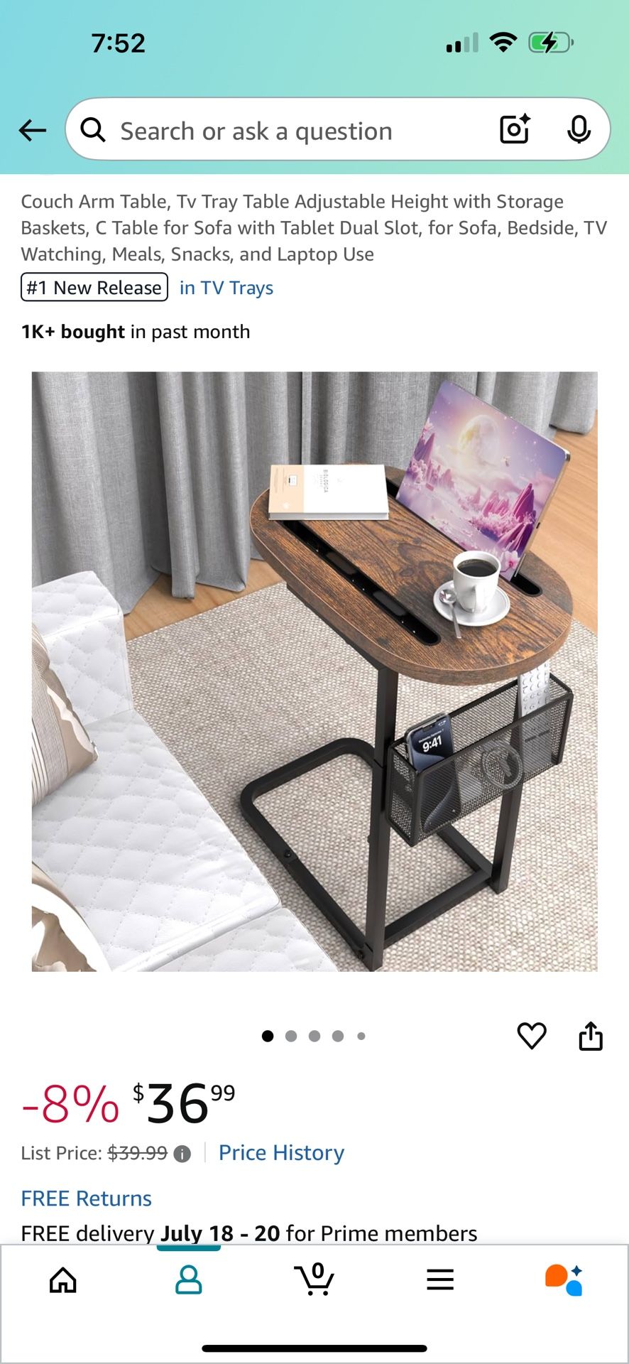 Couch Arm Table