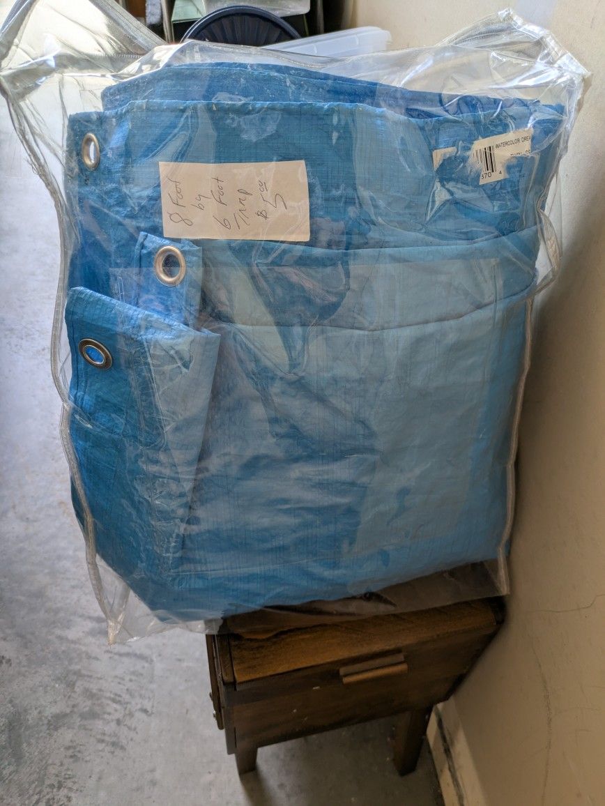 Blue 8 Feet by 6 Feet Tarp