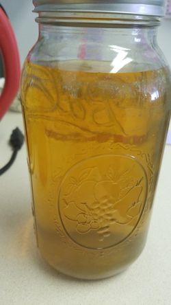 Colloidal silver over 15 parts per million.