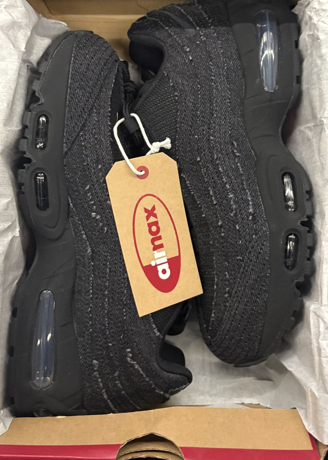 Nike X Levi’s Airmax 95 Black Denim Sz 7.5M