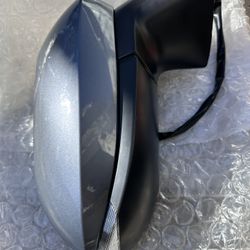 Right Passenger side Mirror Fits 2018-2024 Toyota Camry with Power Glass, Heated, Turn Signal, Blind Spot Detection and Manual Folding Match to Black 