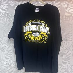 Men’s Iowa Hawkeyes Outback Bowl Game 2014 T Shirt