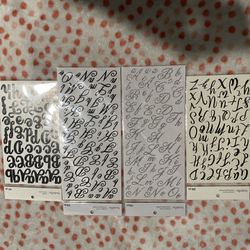 Letter Scrapbooking Stickers