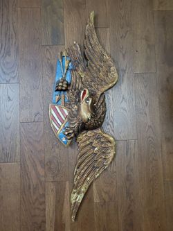 American Eagle Wall Plaque with Shield