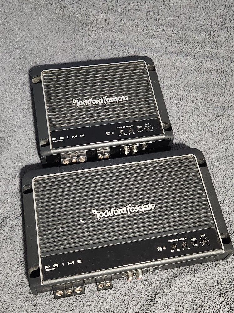 2 Rockford Fosgate Prime Amps