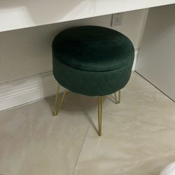 Stool For Vanity With Storage 