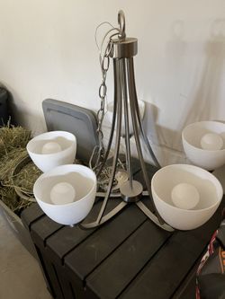 Chandelier With Glass Bulbs