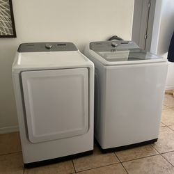 Large Capacity Washer and 7.4 cu.ft Dryer SAMSUNG
