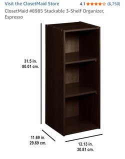 Moving sale: 3 shelf storage cube