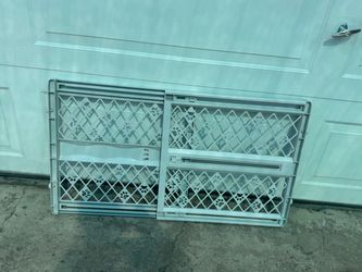 Plastic Pet Gate with Paw Print Design
