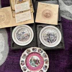 Collectible Plates From War Era Certificate of Authenticity All for $30 