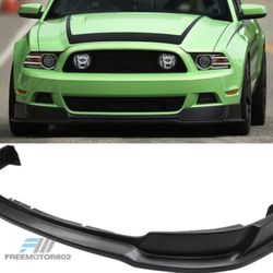Fits 13-14 Ford Mustang PU V6 V8 GT Style Front Bumper Lip Chin Spoiler