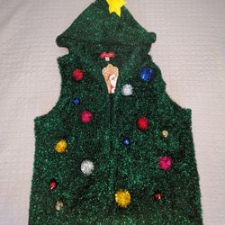 Ugly Christmas Holiday Party Sweater Vest With Jingle Bells
