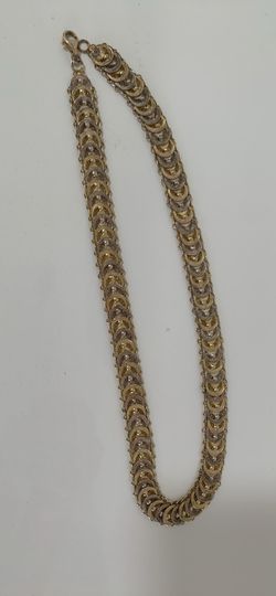 Vintage Gold Over Sterling Silver Necklace 18”