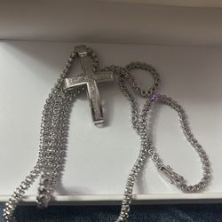 10k Gold S11 Diamond Chain. 32 Inch 46gram