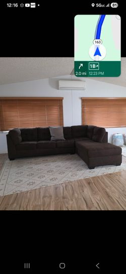 Sectional Brown Couch