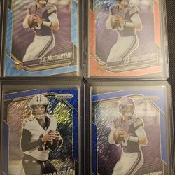 NFL Prizm Shimmer  Jj Mccarthy & Spencer Rattler 