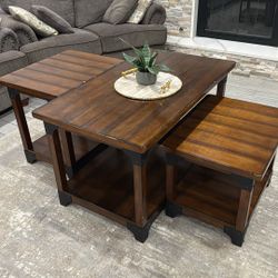Coffee Table With Two Table Ends