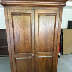 Vintage Wood book Shelf With Drawers