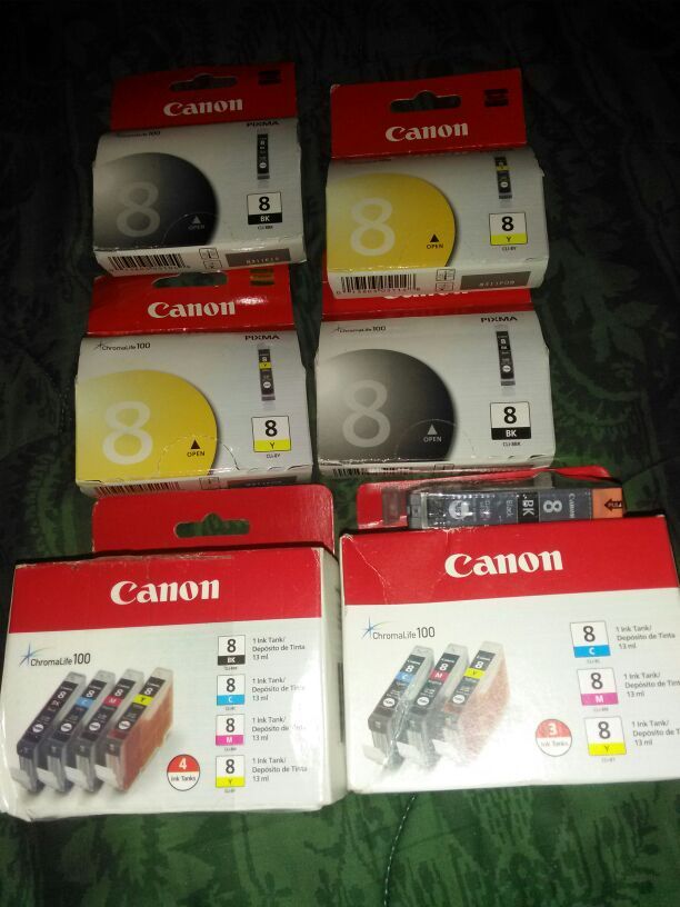 Canon Ink # 8 & 5