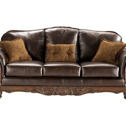 North Shore Sofa And Chaise Set Italian Leather 