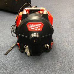 Milwaukee 2275-20 & 47-53-2775 Switch Pack Powered Base + Switch Pack Drum Brushless Cordless Drain Cleaning 3/8” With 4 Attachments **Tool Only**