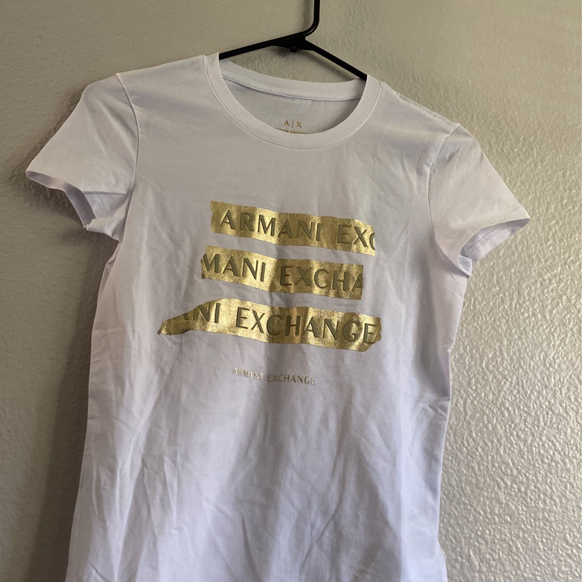 Armani Exchange Shirt, White & Gold, Size XS for Sale in Las Vegas, NV -  OfferUp