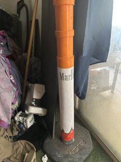 Hand Painted Marlboro Cigarette Ash Tray