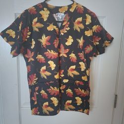 Nursing Scrubs Womens Top Size S