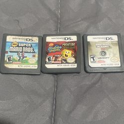 Selling These Nintendo Game Cartridges Mario Sponge Bob 