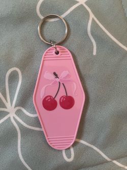 Cherries 🍒 Vintage Motel Style Keychain