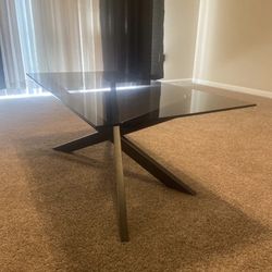 Glass Coffee Table Black