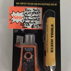 Klein Tools NCVT1PKIT Non-contact voltage & GFCI receptacle test kit brand new   