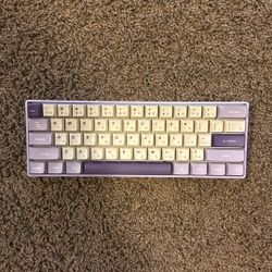 Custom Gk61 Keyboard Yellow Switches 