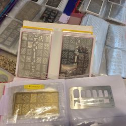 Hundreds Of Nail Polish Metal Design Plates