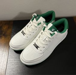10.5 Men’s Rocawear ‘Henry’ Faux Leather Sneakers White Green