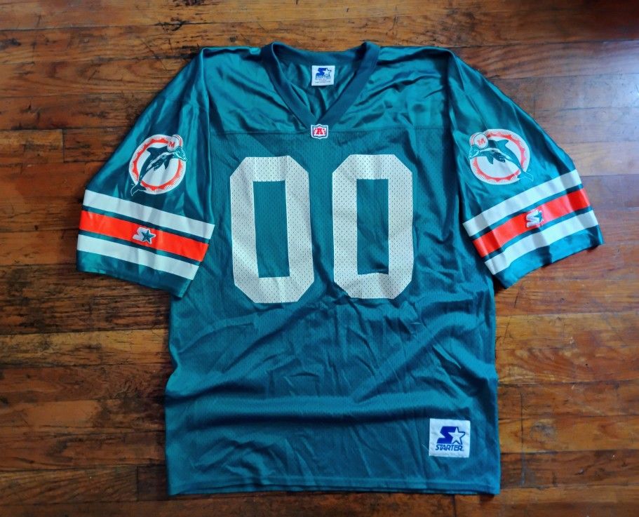Vintage 1990s Starter Miami Dolphins Jersey Size Large Vintage Throwback